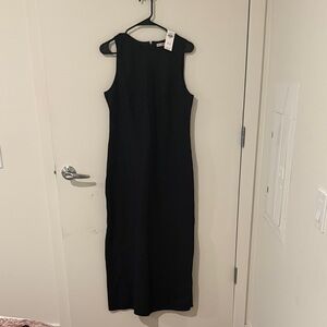 Abercrombie Black Linen Maxi